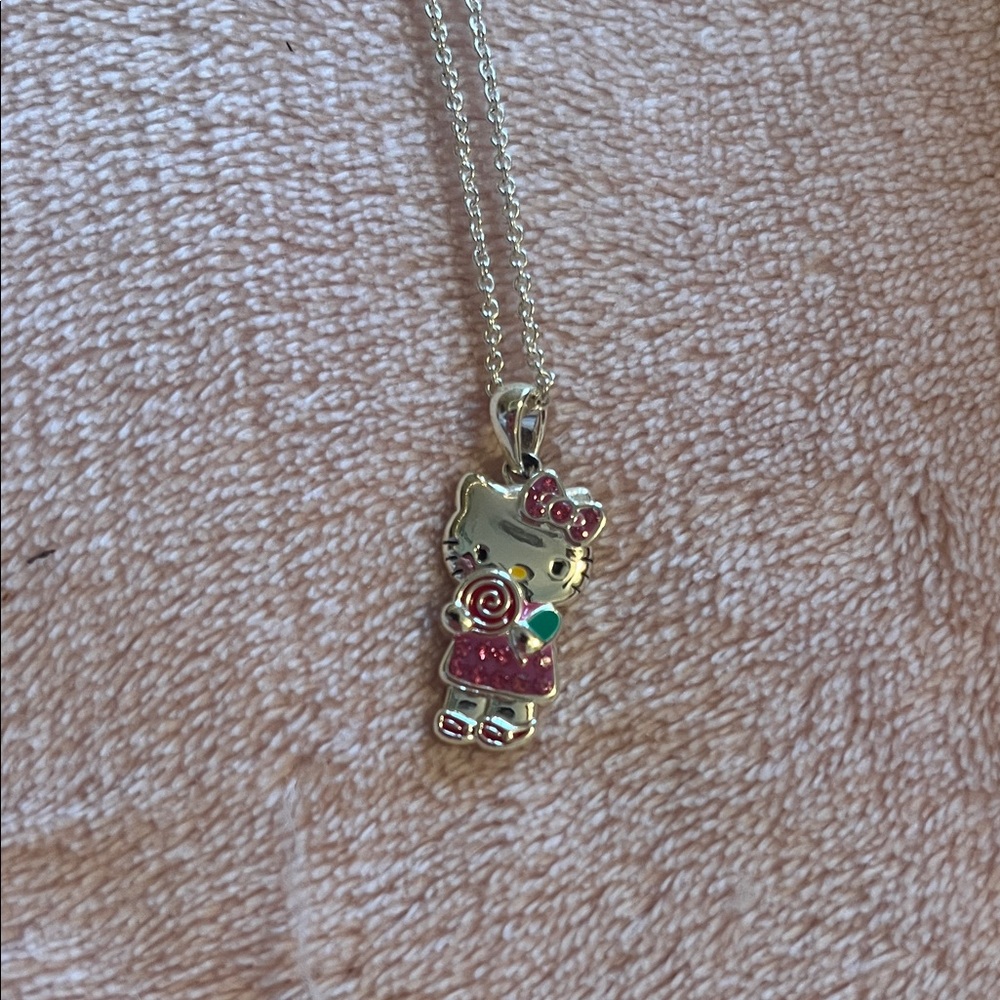 Hello Kitty Pink Pendant Necklace